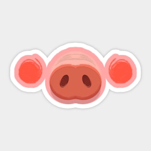 Piggy Nose Sticker